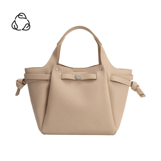 Avril Nude Recycled Vegan Leather Top Handle Bag