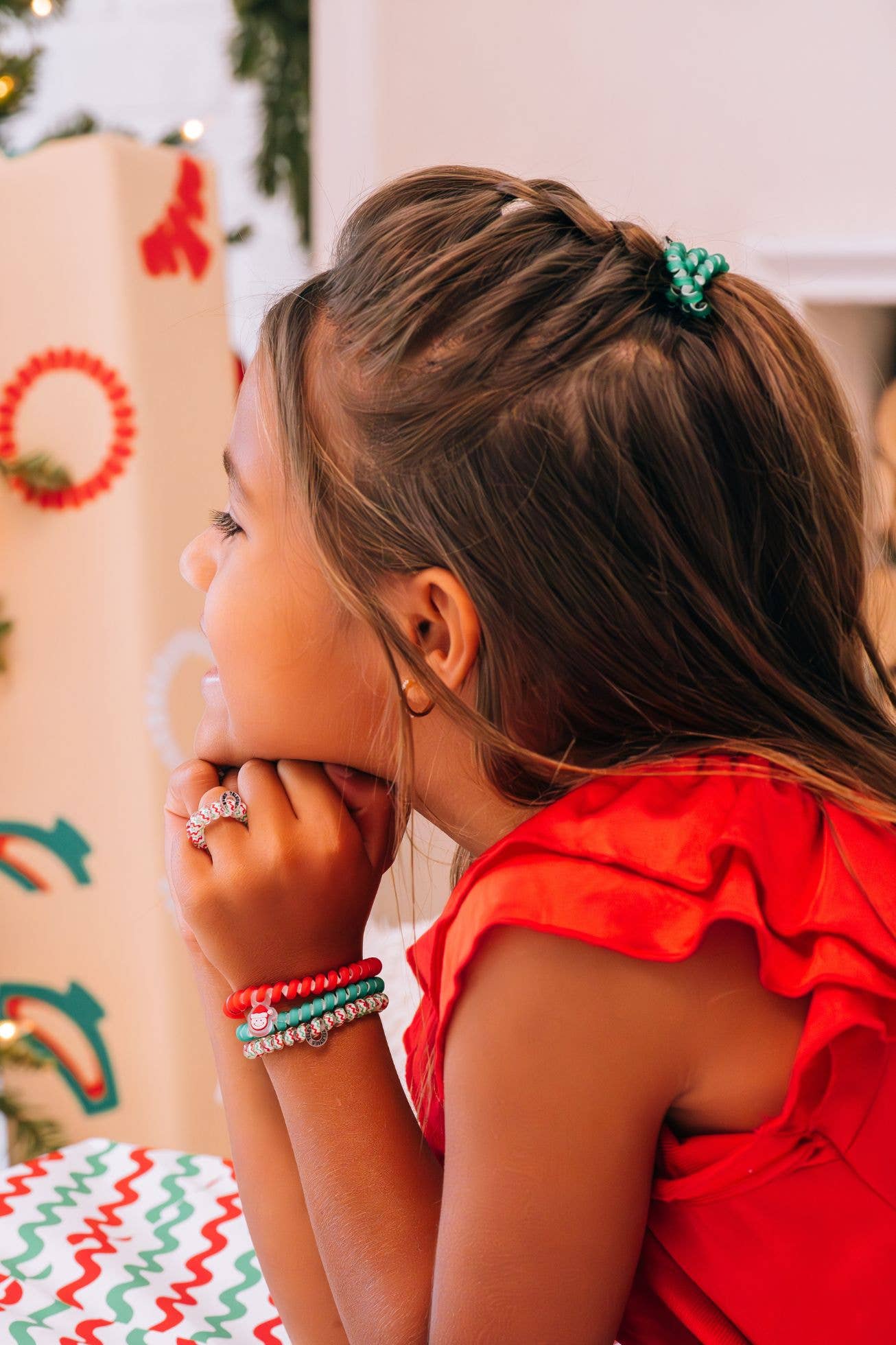 Spiral Hair Coils | Tiny | Santa Baby Hair Ties