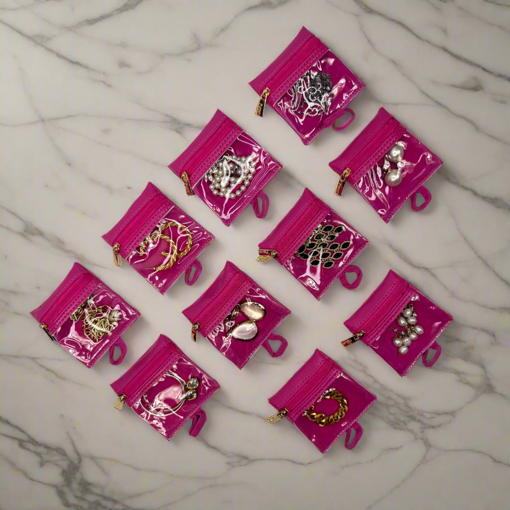 Ultra Jewelry Case - Fuchsia Velvet