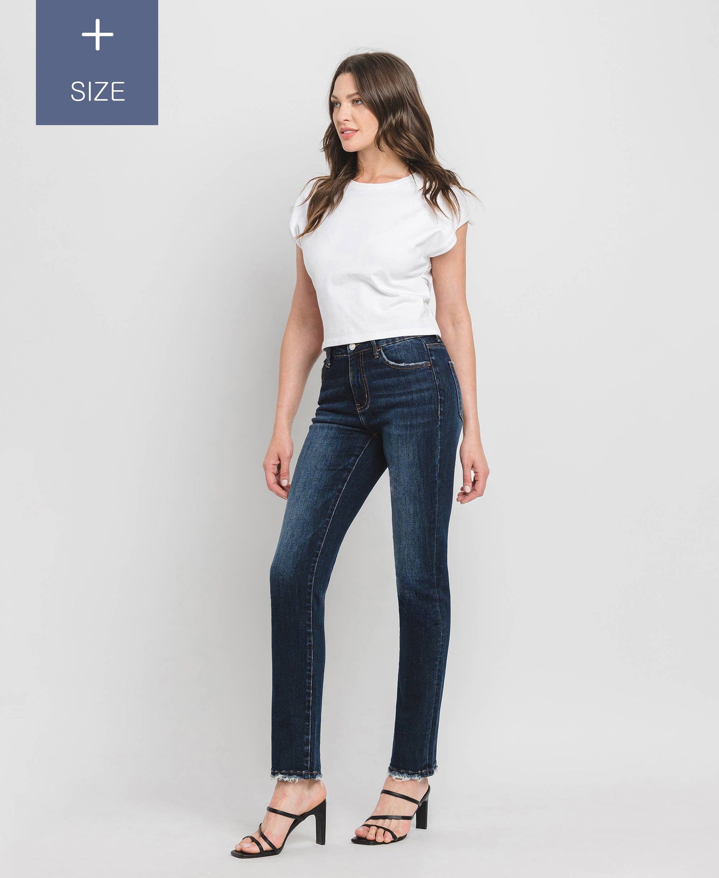 Loveret High Rise Slim Straight Jeans - Curvy