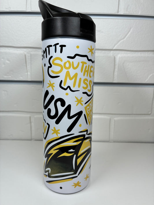 Southern Miss Eagles 22 0z Water Bottle