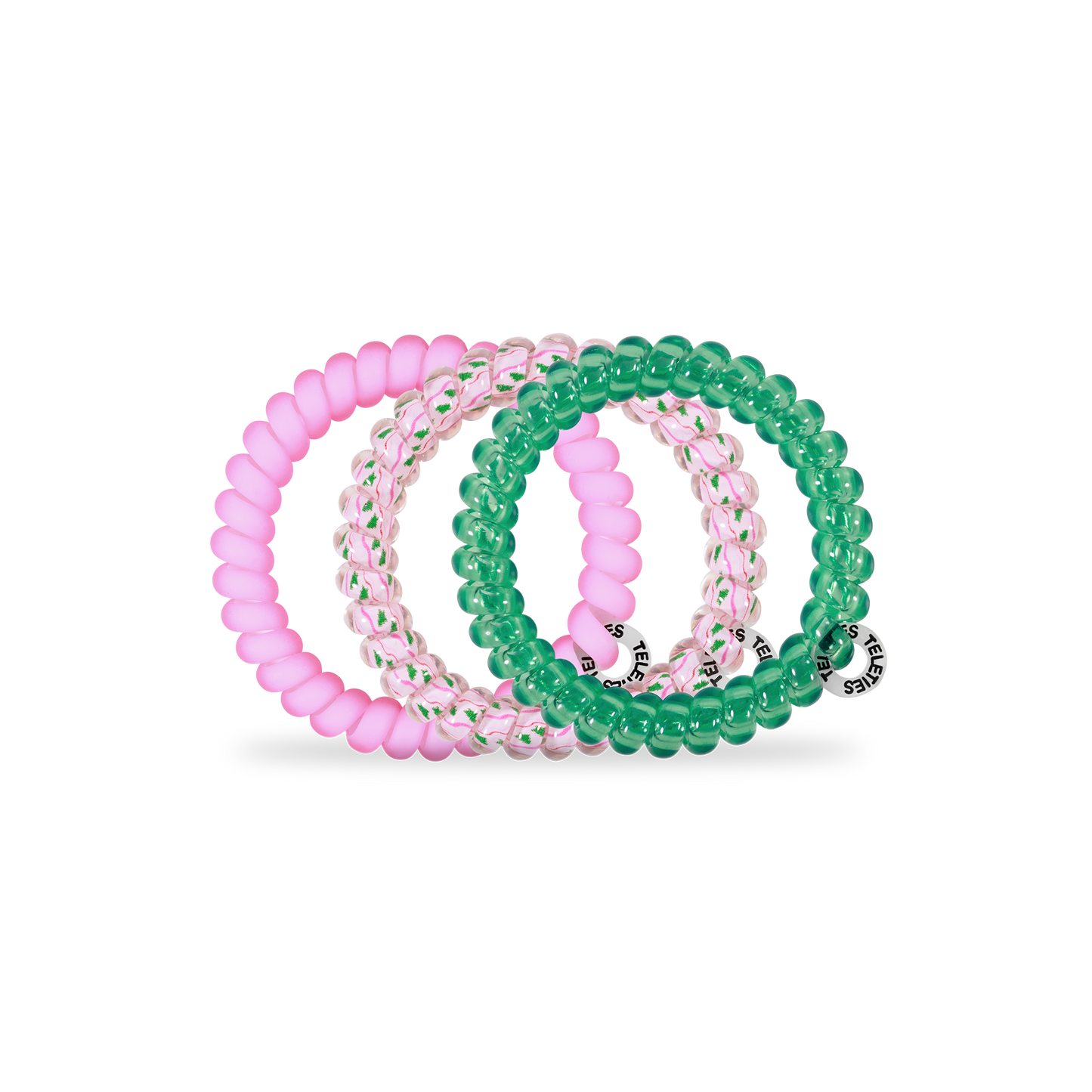 Spiral Hair Coils | Small | Merry Pinkmas Hair Ties