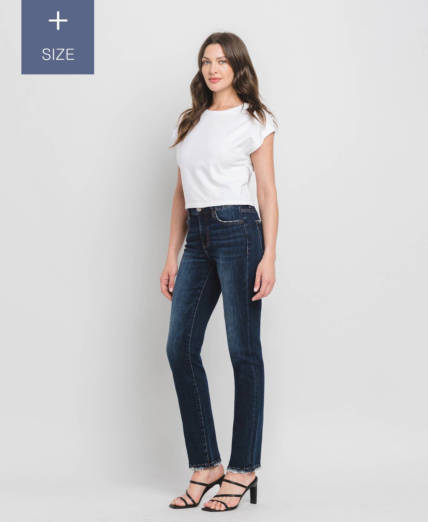 Loveret High Rise Slim Straight Jeans - Curvy
