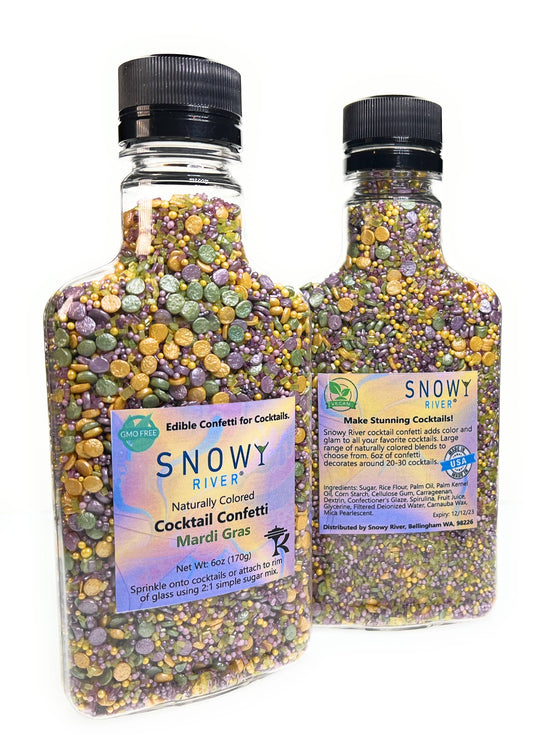Snowy River Mardi Gras Cocktail Confetti (1x6oz Bottle)
