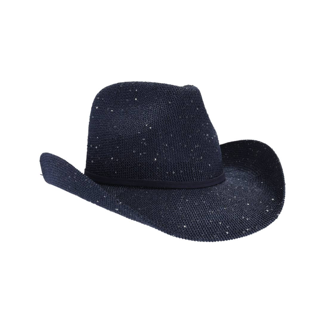 Vegas Sequin Cowboy Hat CBC03: NEW - Lavender