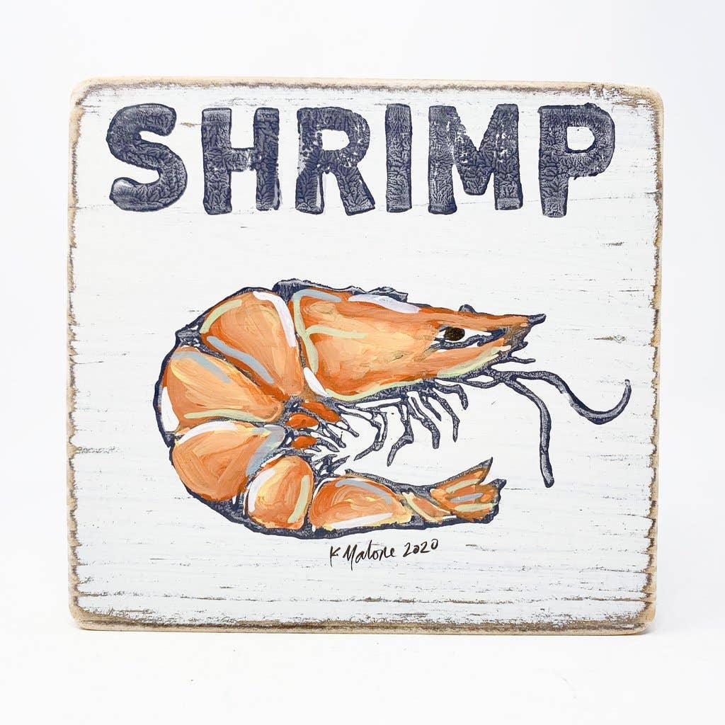 Square Wood Signs - Fun Decorative Wall Decor: Beignet