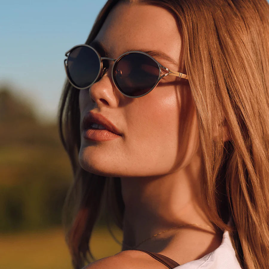 DIFF Juliette Brushed Gold Sunglasses