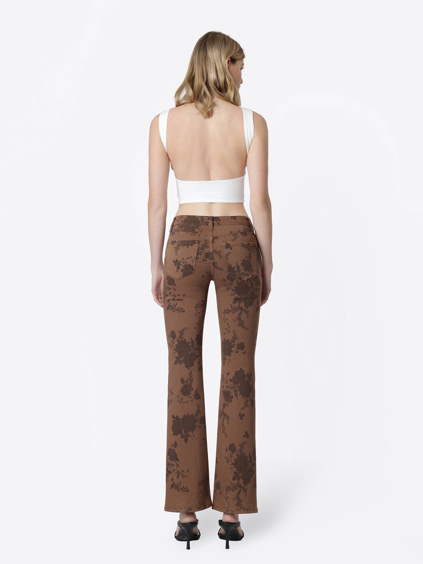 Vintage Bloom Floral Bootcut Jeans