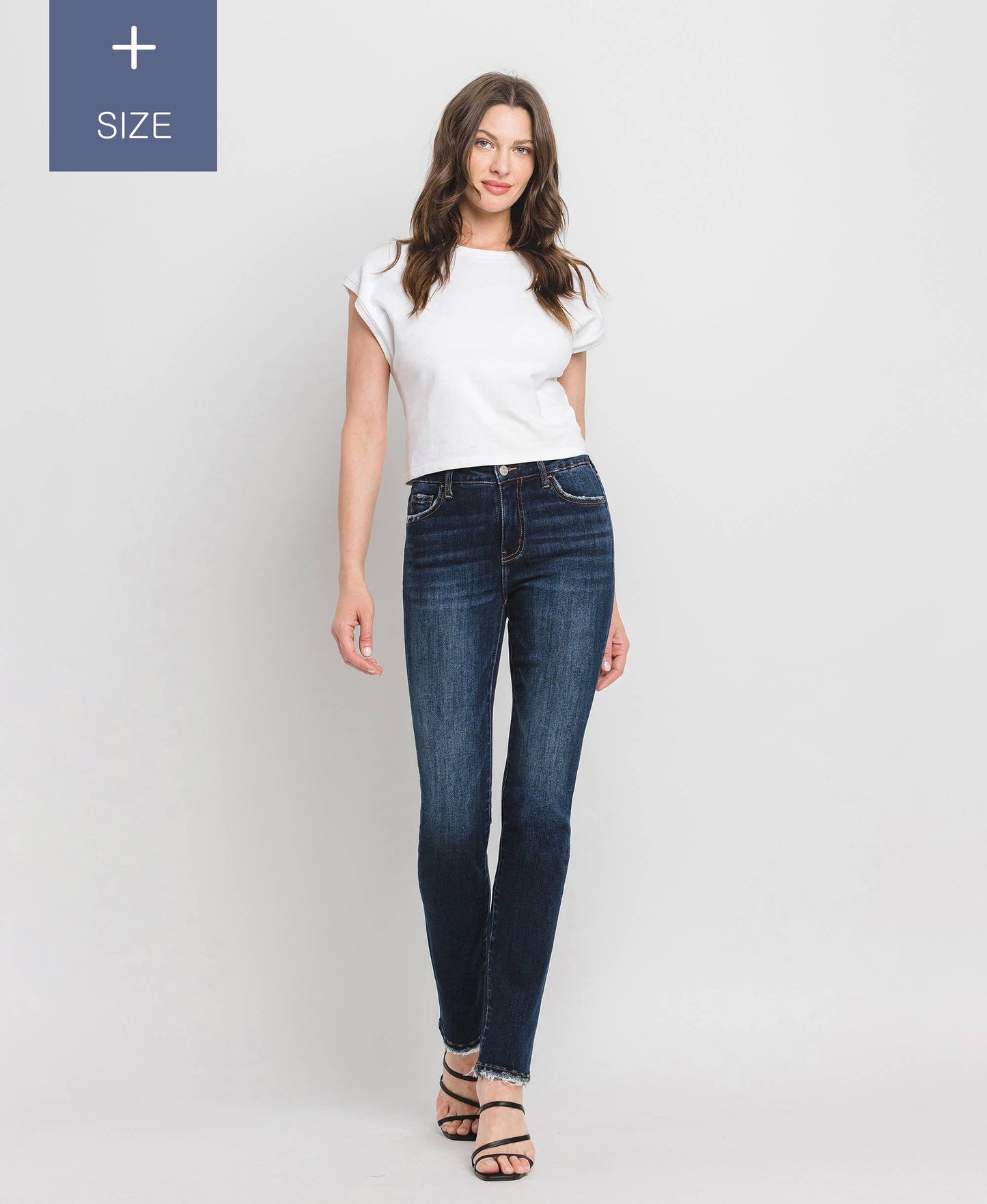 Loveret High Rise Slim Straight Jeans - Curvy