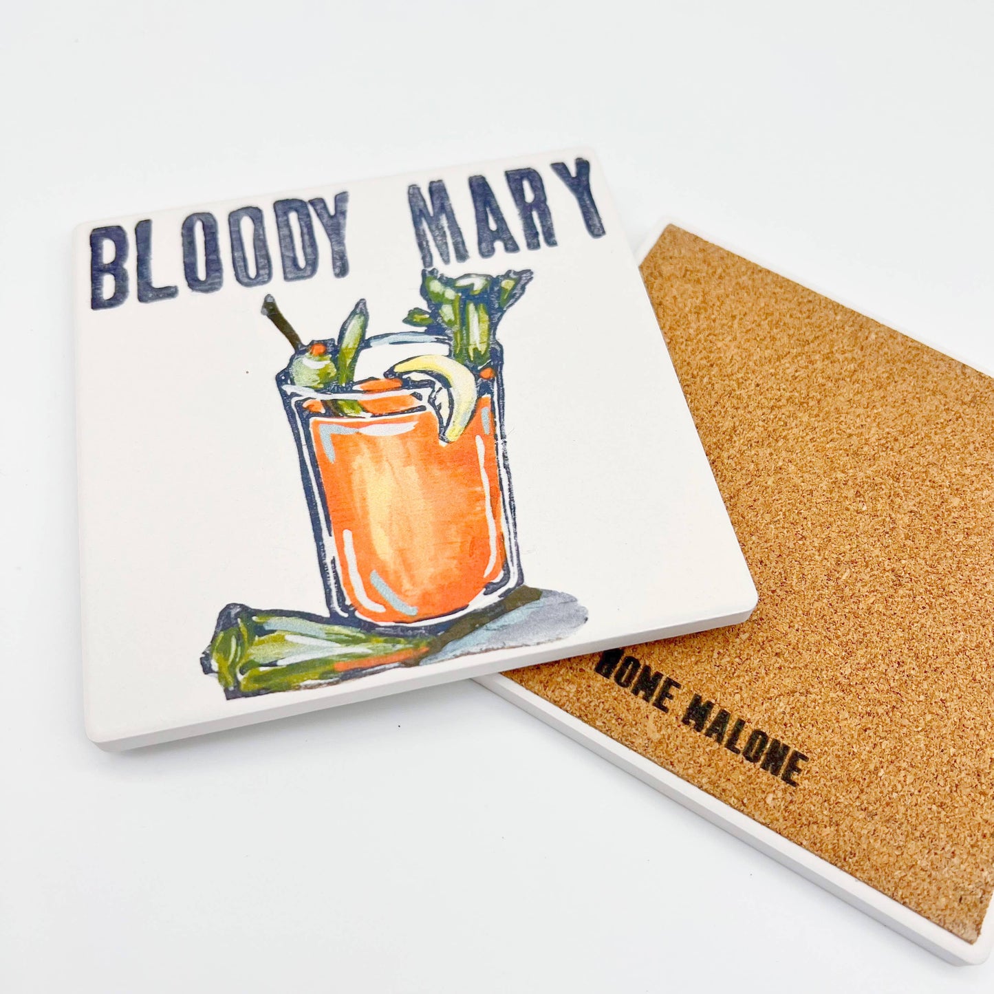 Bloody Mary Coaster New Orleans Brunch Functional Decor