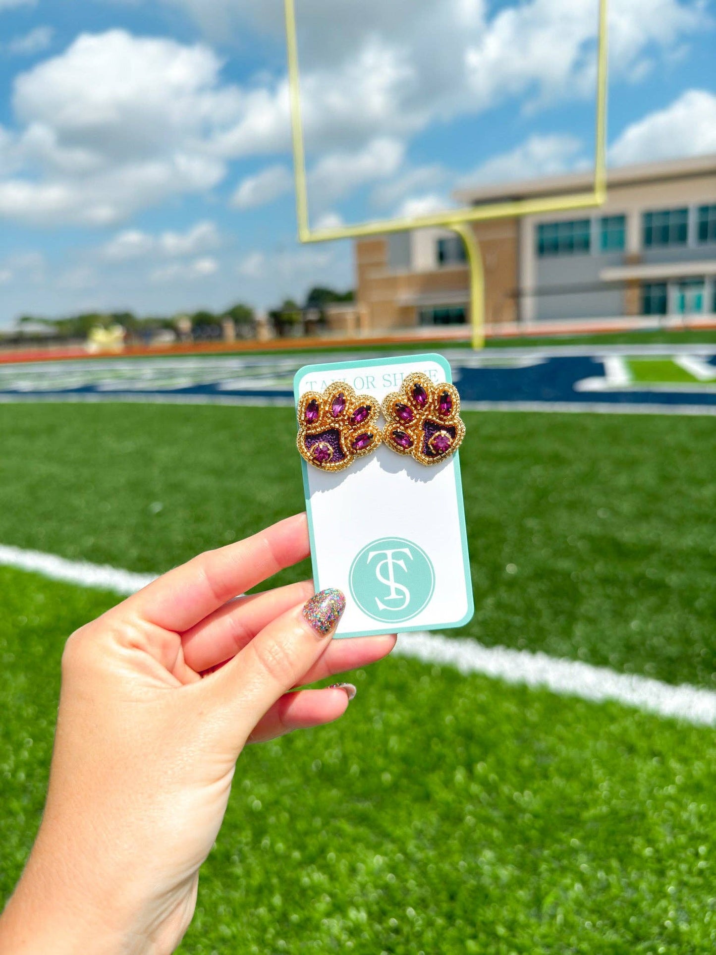 Tiger Spirit Paw Stud Earrings