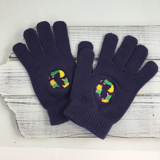 Mardi Gras king cake gloves