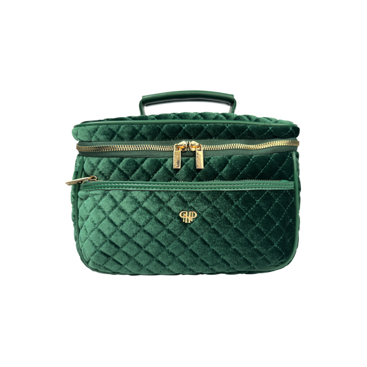 Classic Train Case - Emerald Velvet