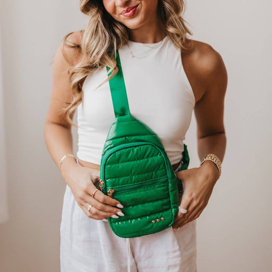 Green Sonali Sling Bag