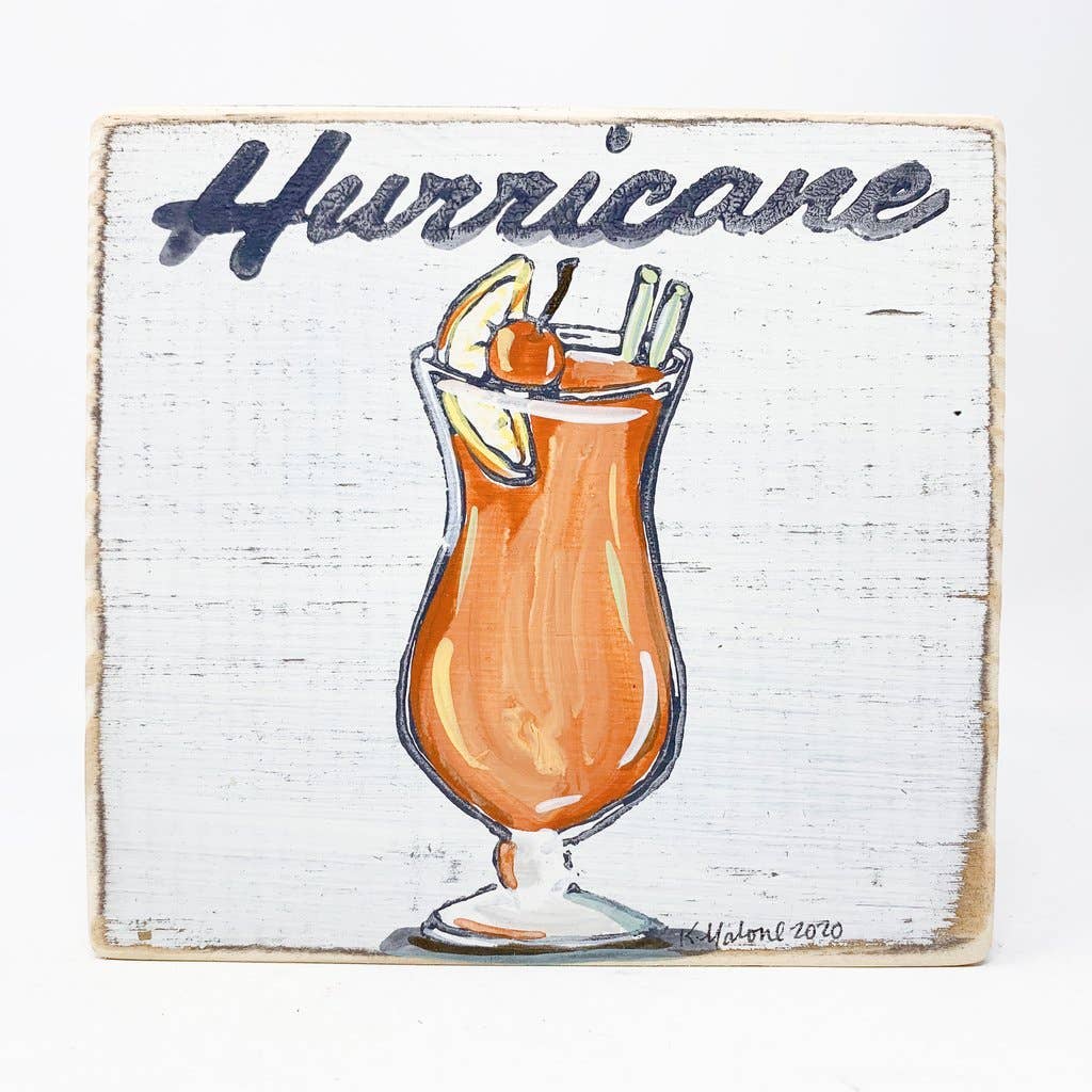 Square Wood Signs - Fun Decorative Wall Decor: Beignet