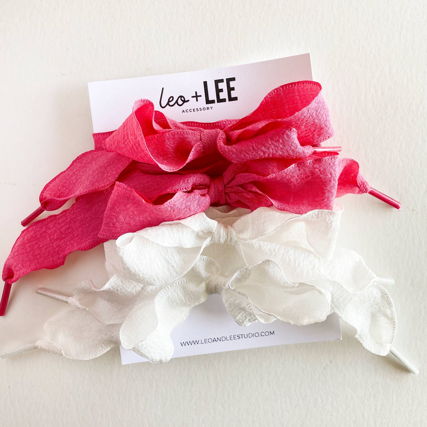  Shoe Lace Sets - Ribbon Bow Shoe Accessories