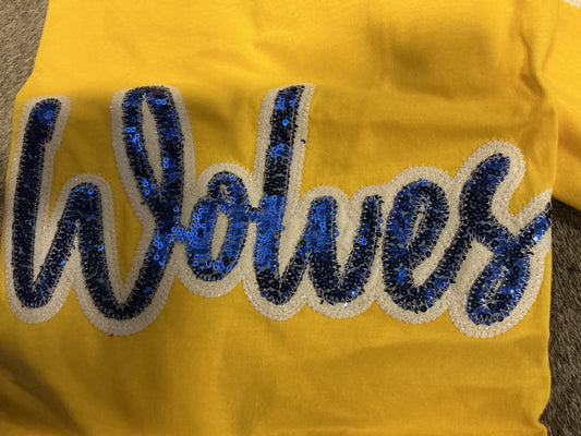 Wolves Sequins T-Shirts