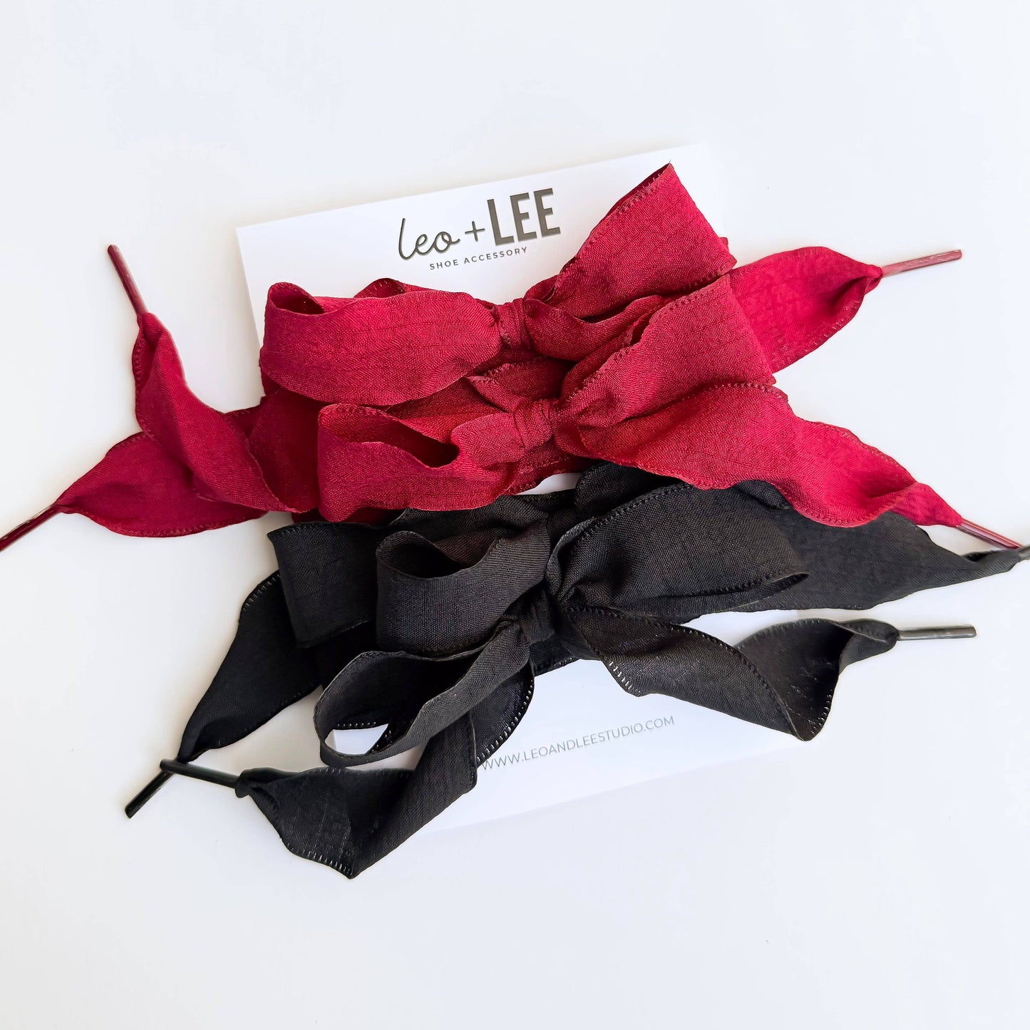  Shoe Lace Sets - Ribbon Bow Shoe Accessories