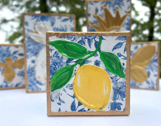 Chinoiserie Art Minis |  Lemon
