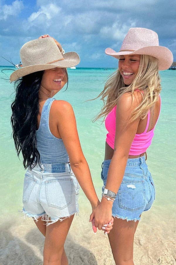 The Dolly Sequin Detail Cowboy Hat