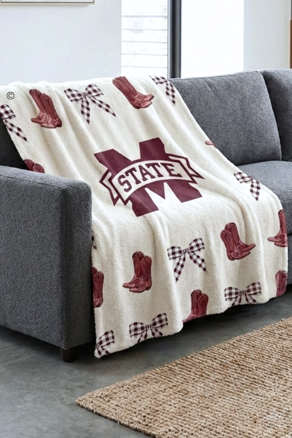 Mississippi State Luxury Blanket