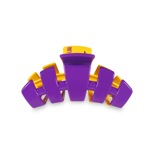 LSU Medium Teletie Brand Classic Hair Clip