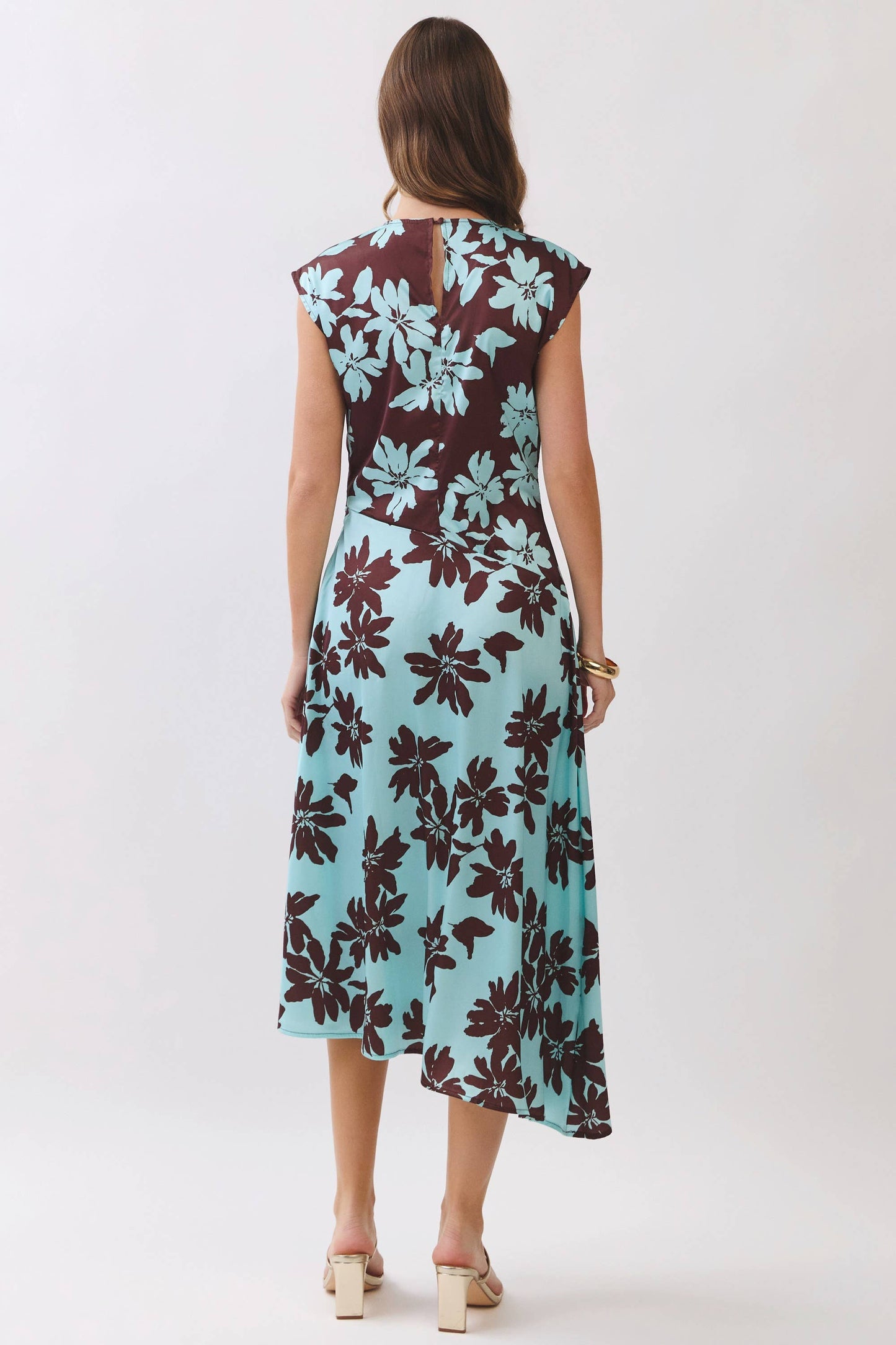 Cocoa Bloom Midi Dress