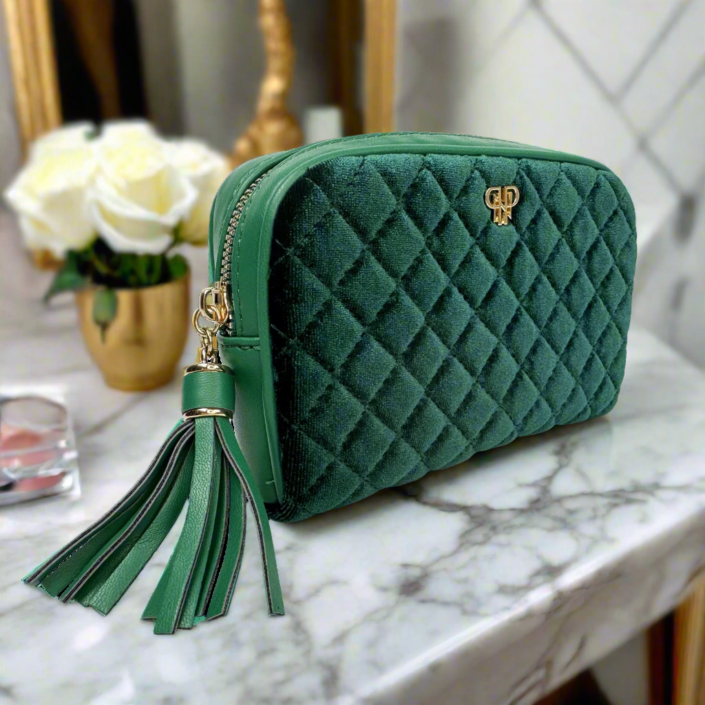 Glam Makeup Case - Emerald Velvet