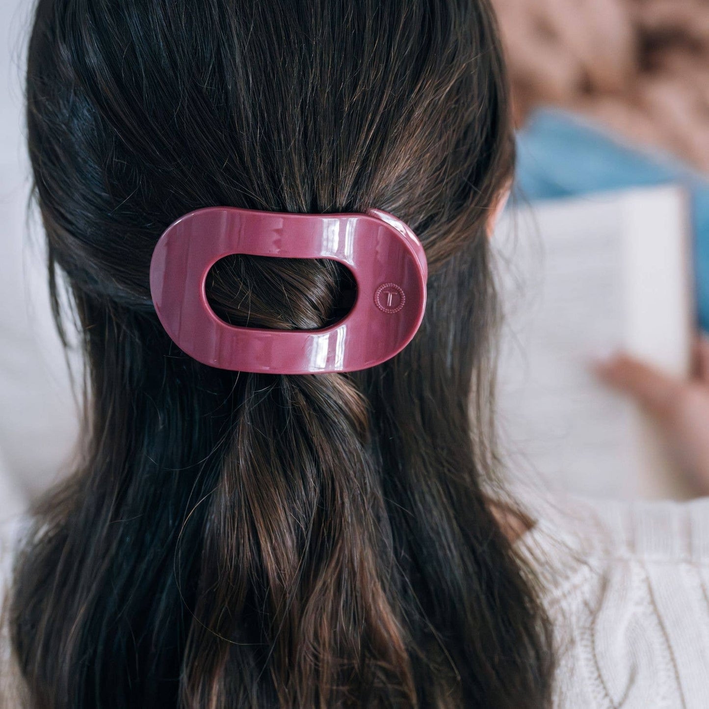 Flat Round Hair Clip | Medium | Wild Side