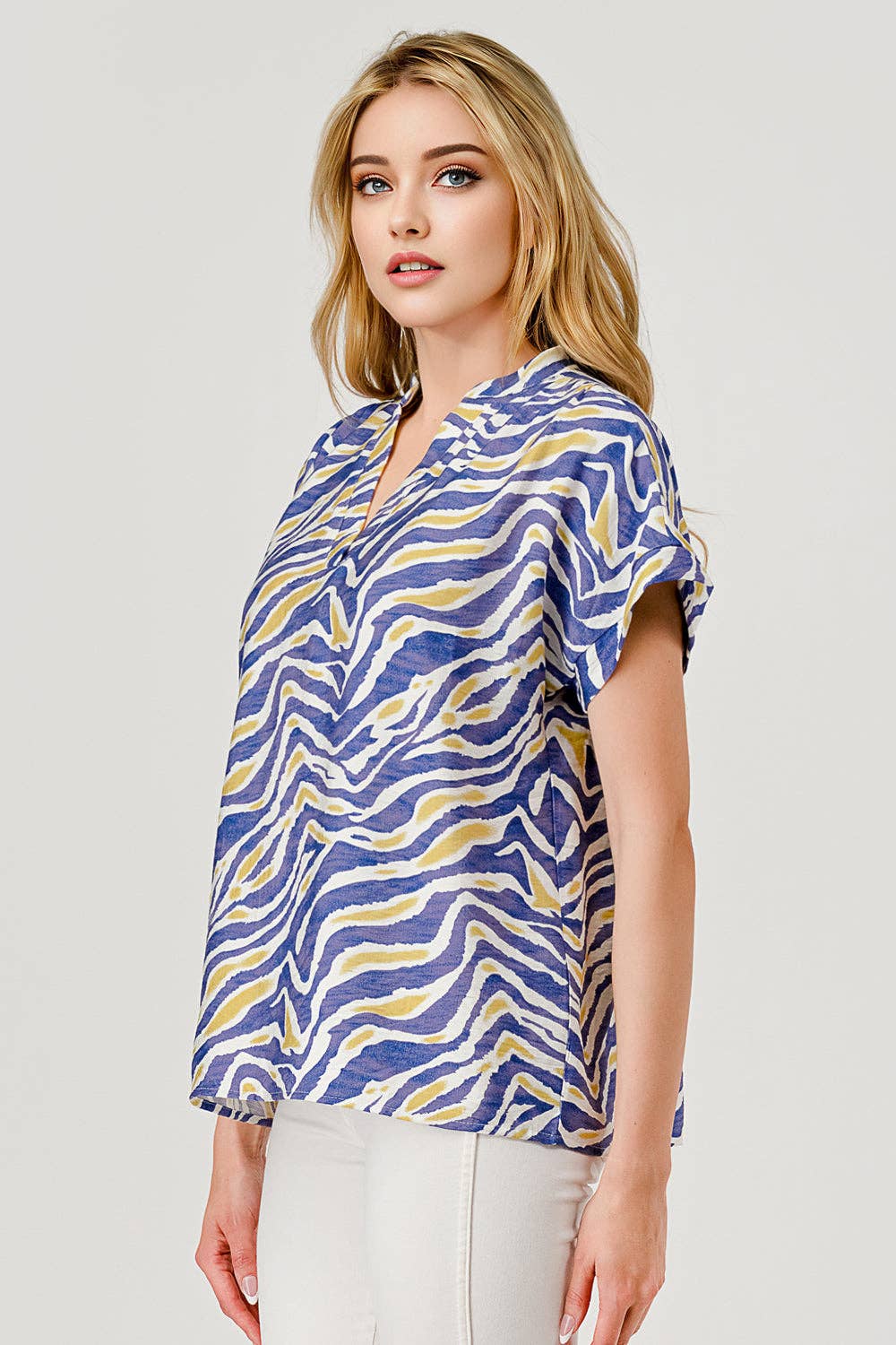 Tiger Stripe Short Sleeve Game Day Top
