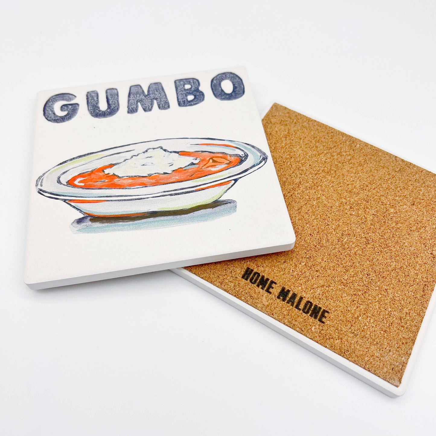 Gumbo Coaster - New Orleans Comfort Food Functional Decor