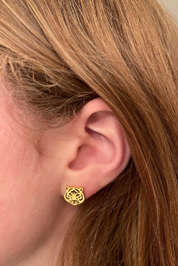 Tiger Stud Earrings