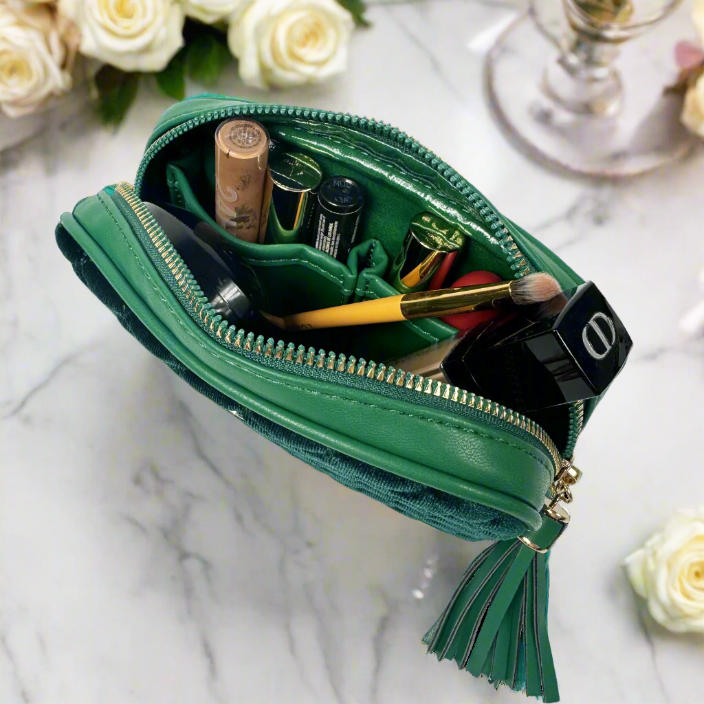 Glam Makeup Case - Emerald Velvet