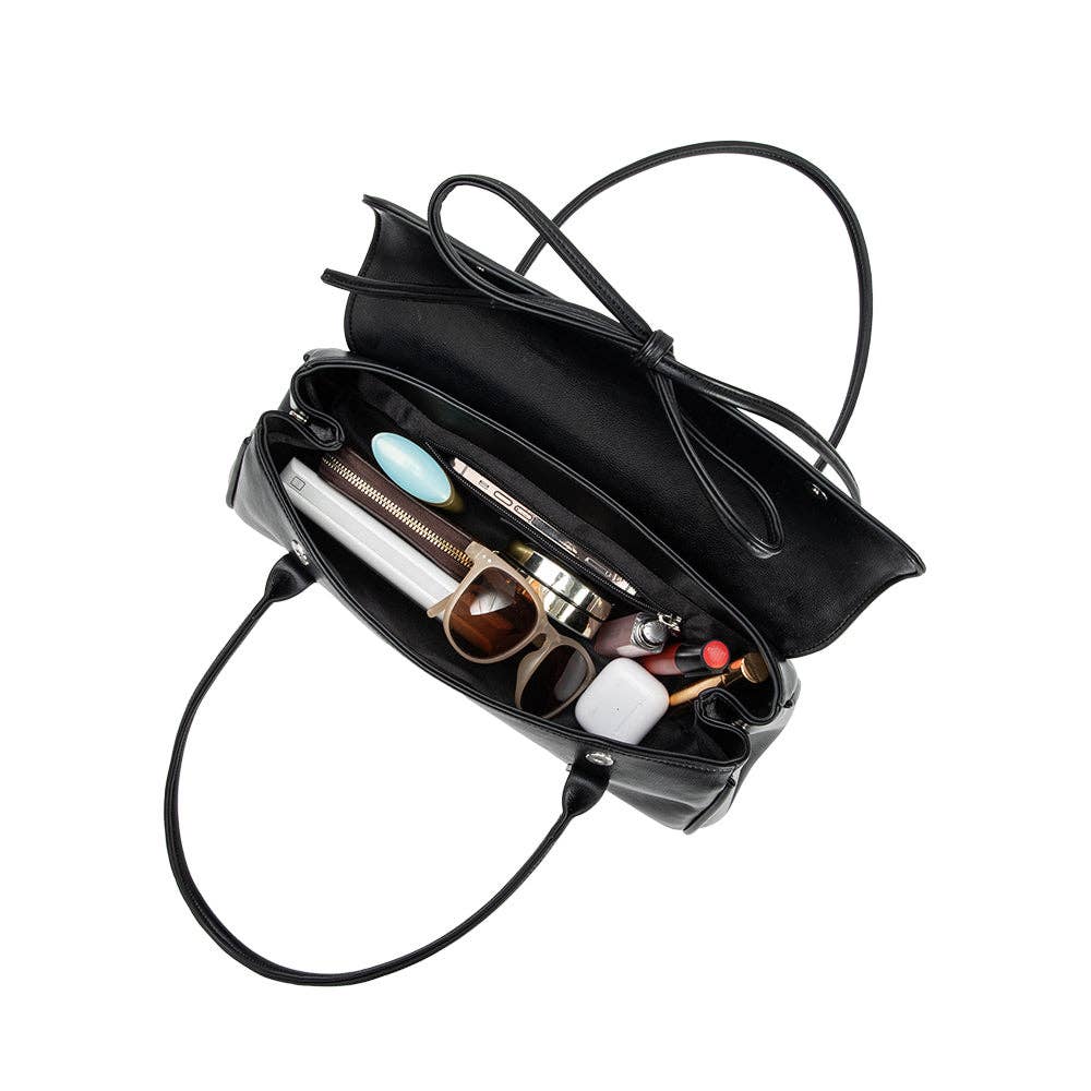 Bowie Black  Vegan Shoulder Bag