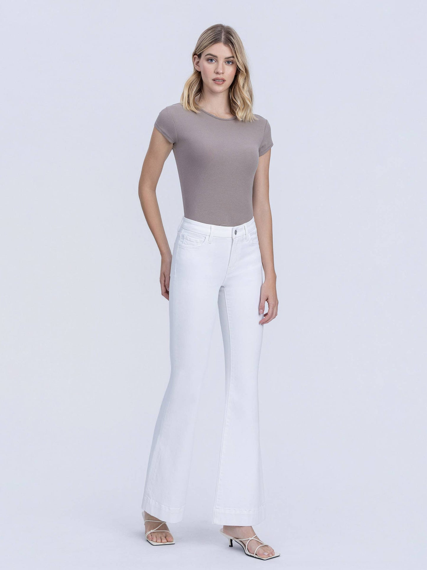 White Lovervet White Flare Jeans