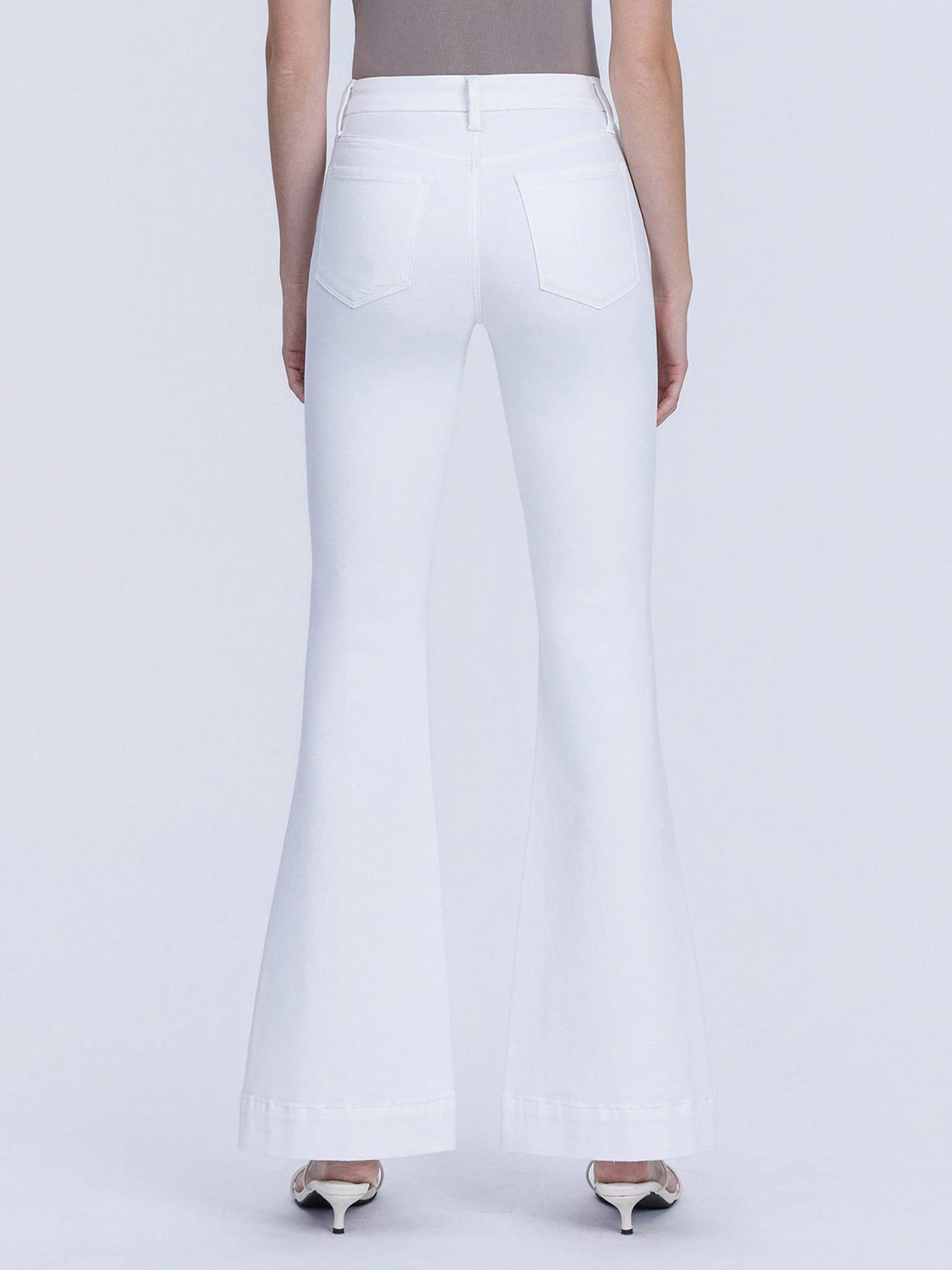 White Lovervet White Flare Jeans
