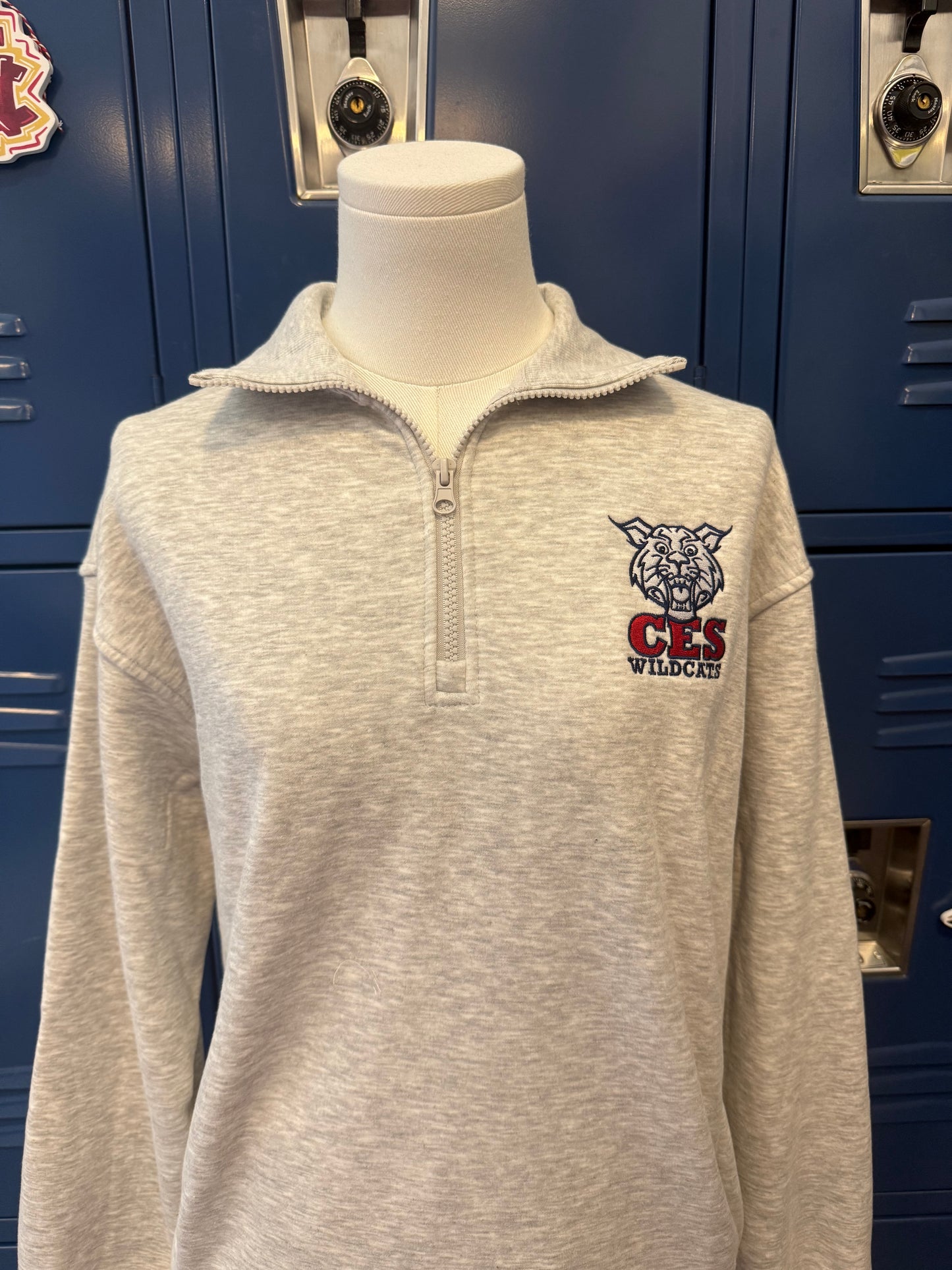CES Wildcats Premium half zip Pullover