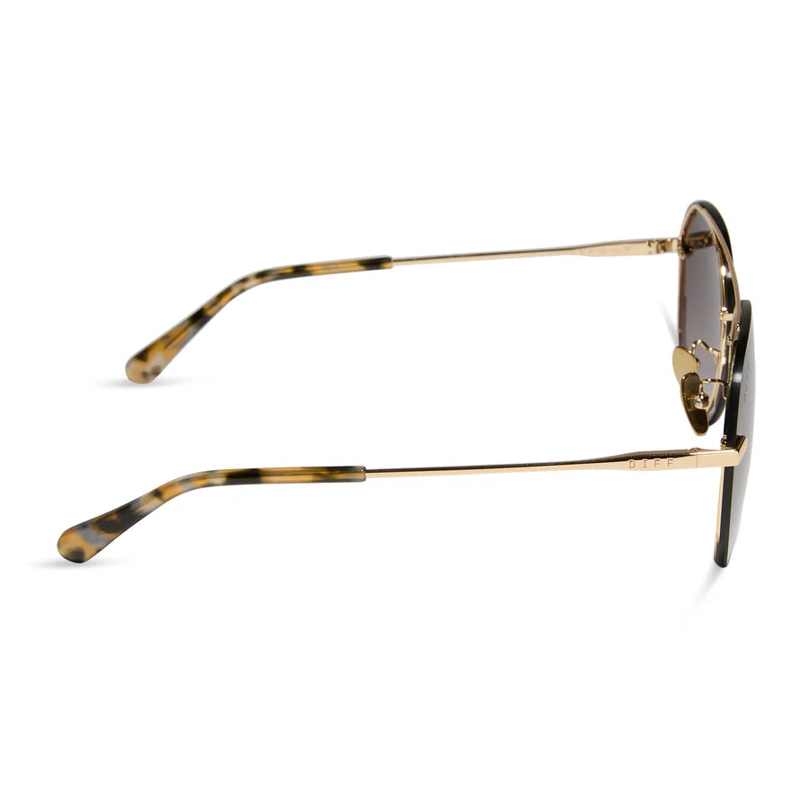 DIFF Lenox Gold + Sea Tortoise Sunglasses