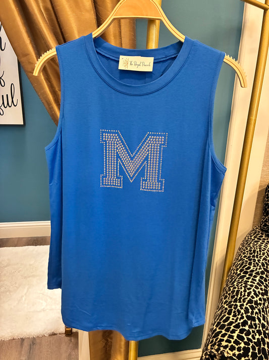 Cc Mandeville M rhinestone loose tunic tank