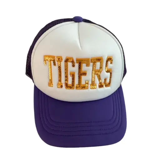 Tigers Sequin Trucker Cap