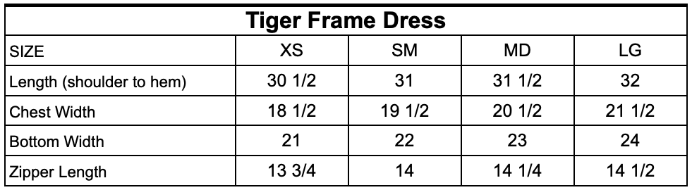 Tiger Frame Dress