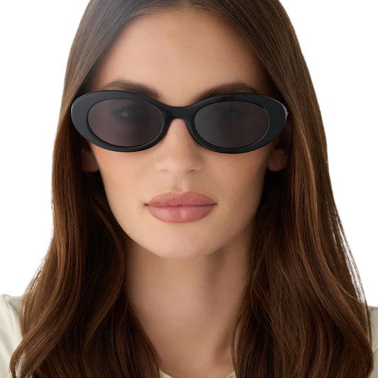 DIFF Sabrina Black Grey Polarized Sunglasses