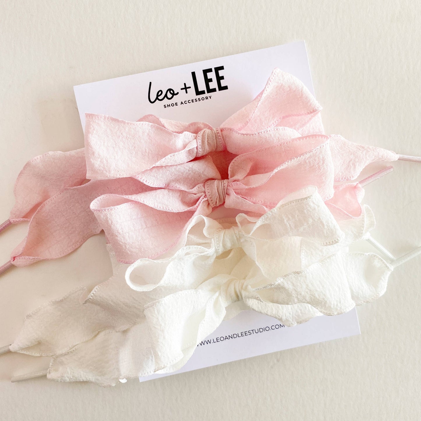  Shoe Lace Sets - Ribbon Bow Shoe Accessories