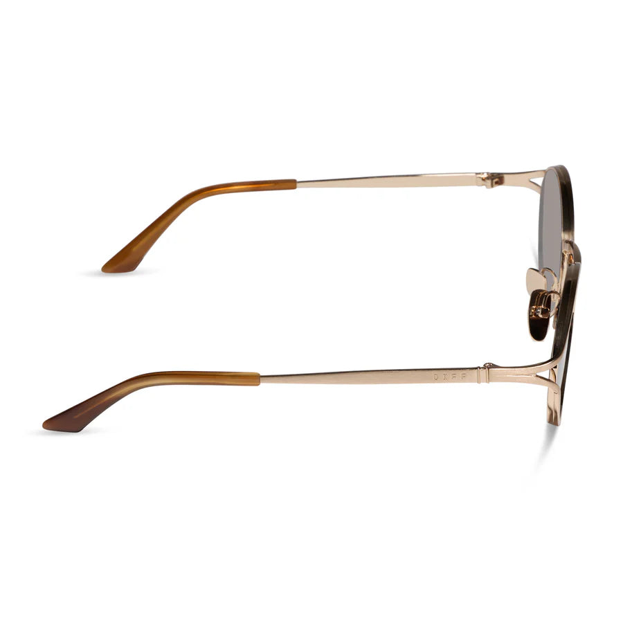 DIFF Juliette Brushed Gold Sunglasses