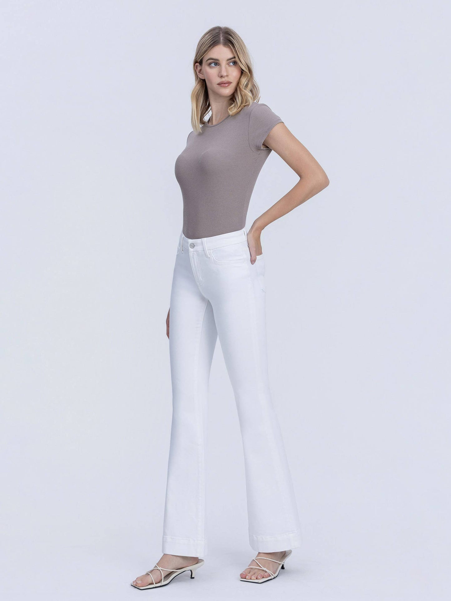 White Lovervet White Flare Jeans