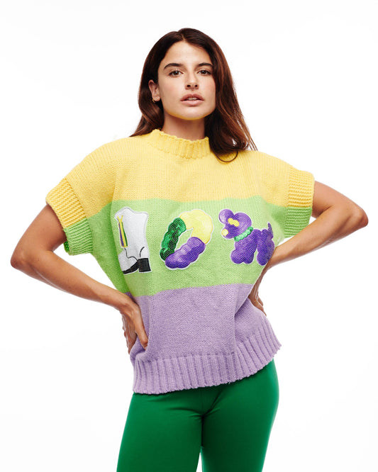Mardi Gras Icon Sweater