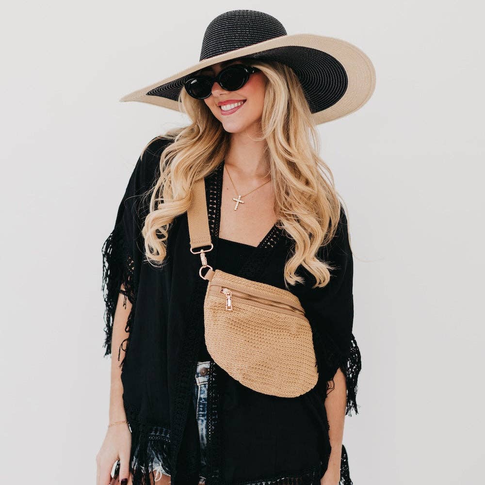 Rachel Tan Raffia Westlyn Crossbody
