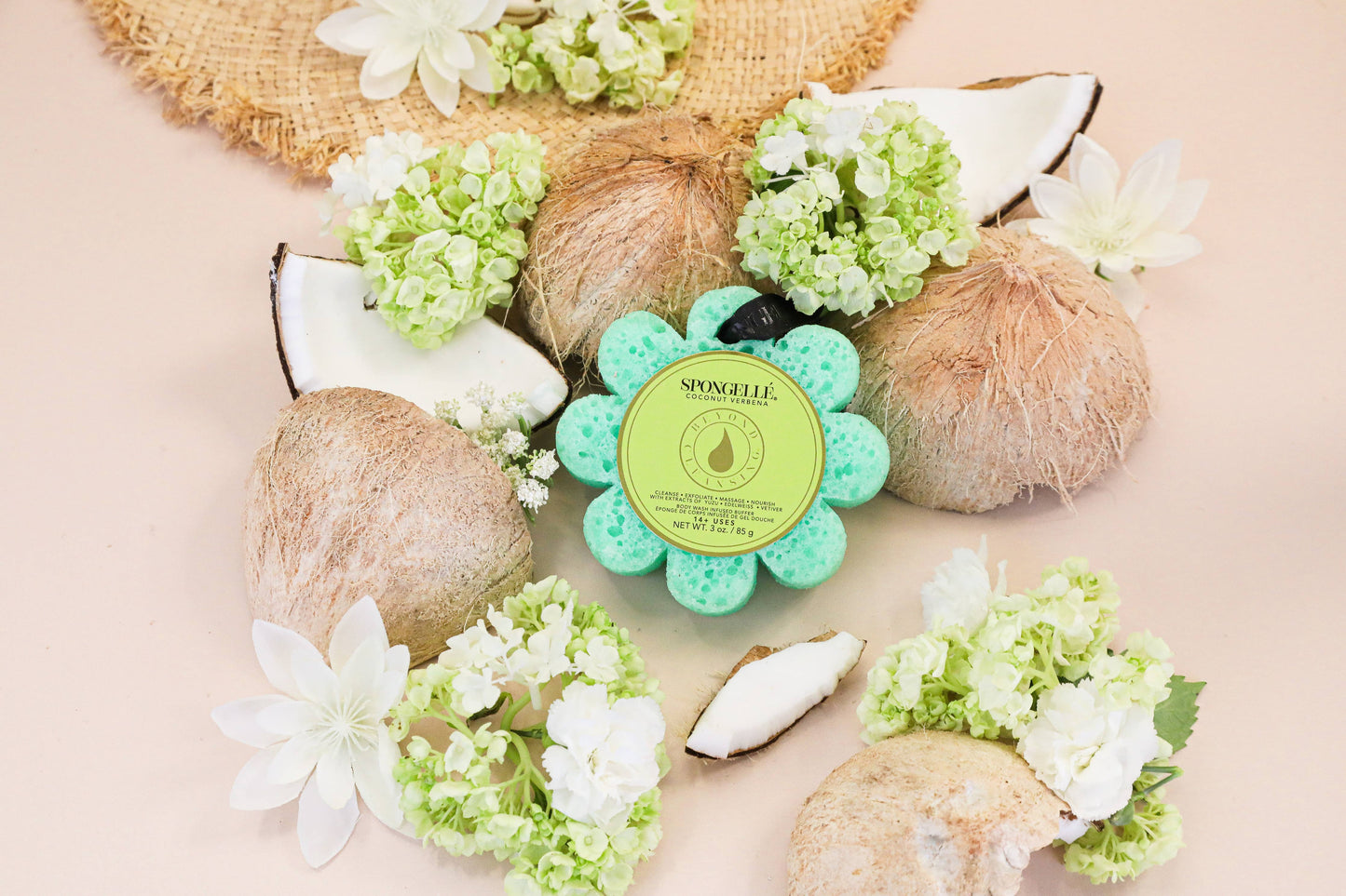 Coconut Verbena Wild Flower Soap Sponge