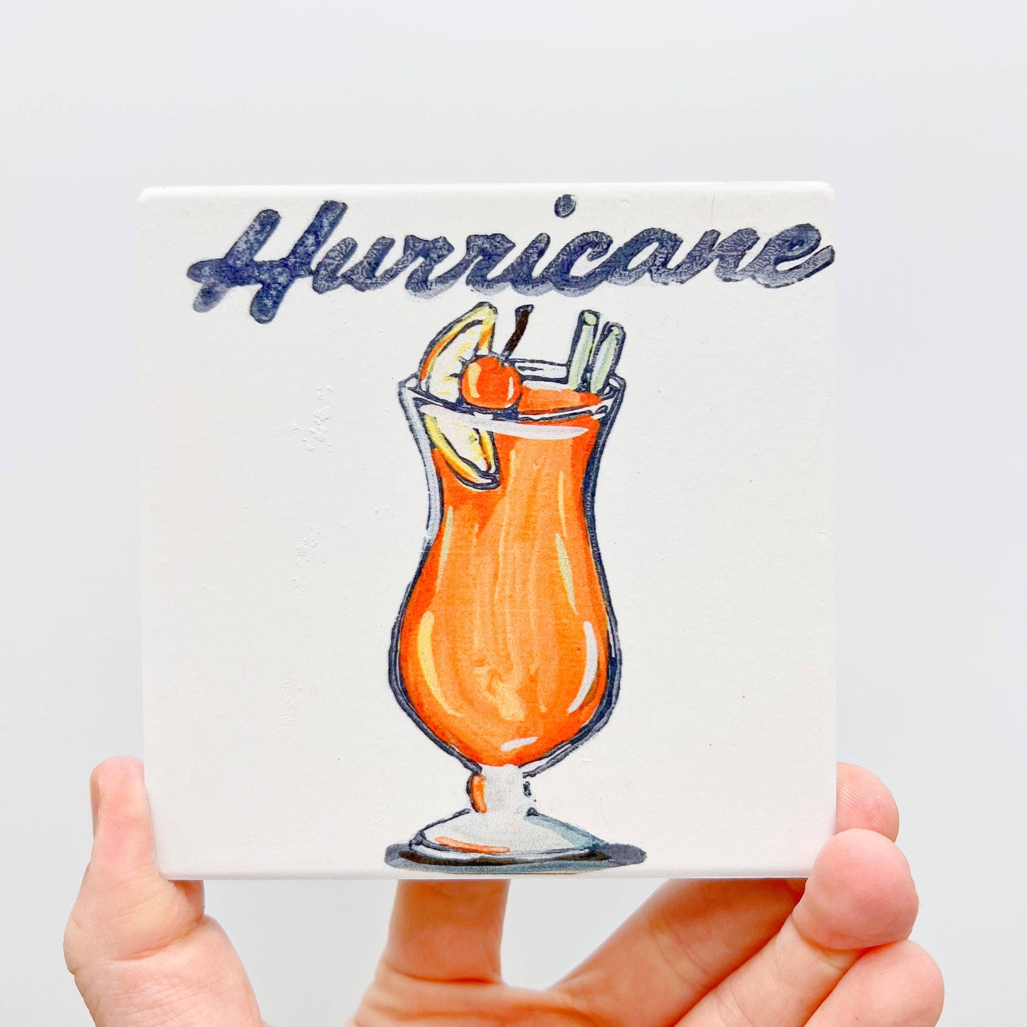 Hurricane Coaster - New Orleans Drink Absorbable Stone