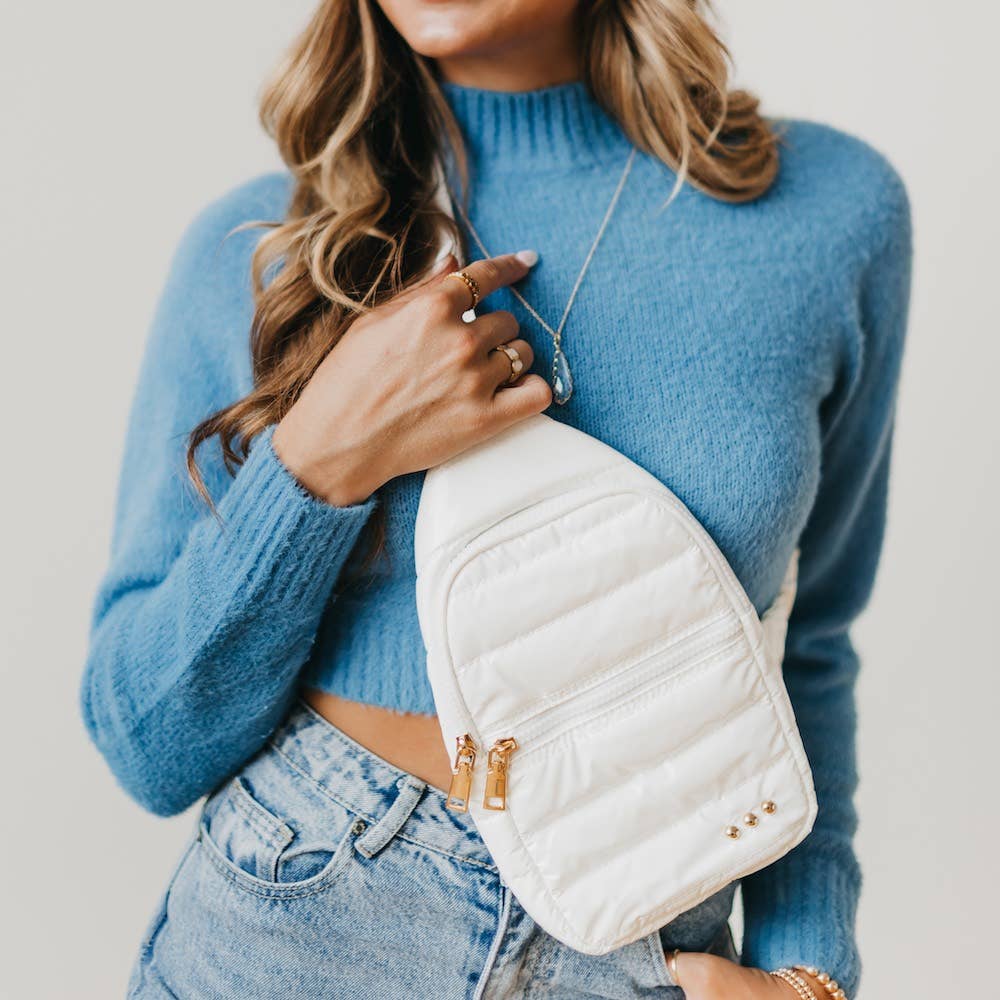 Sonali Sling Bag: White